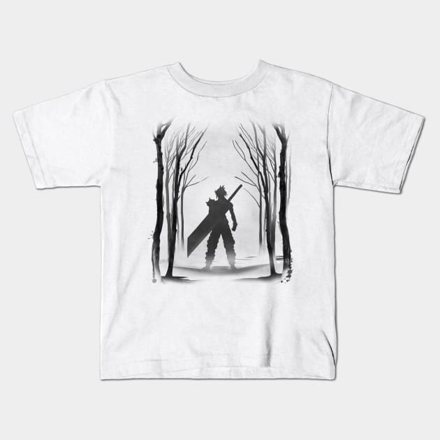 Sleeping Forest Kids T-Shirt by ddjvigo